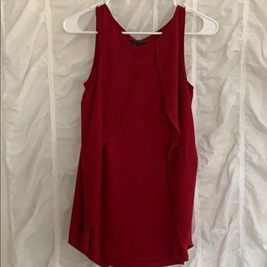 Stunning Red Flowy Fancy Tank Top